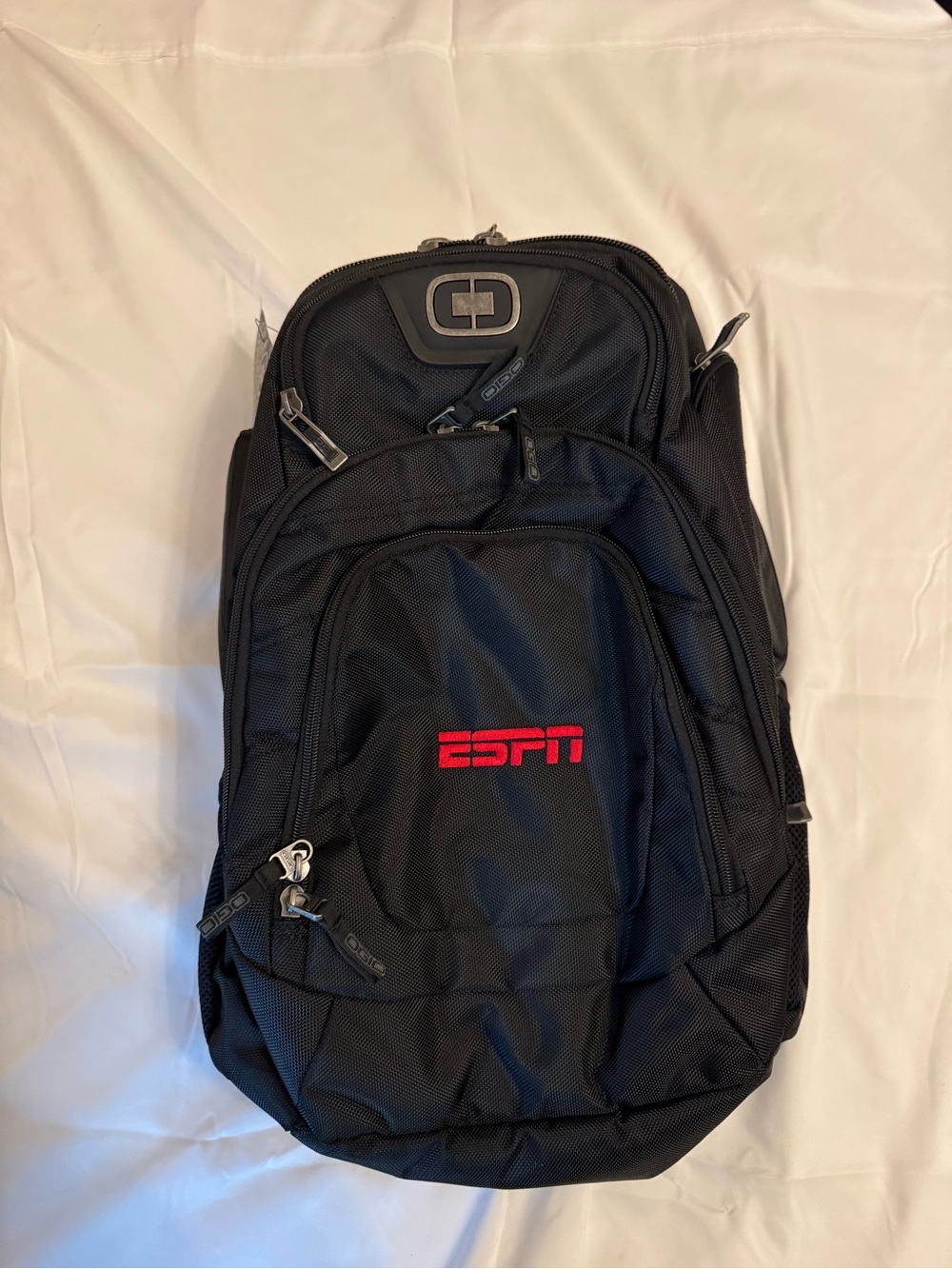 OGIO Black Backpack with Red ESPN Logo